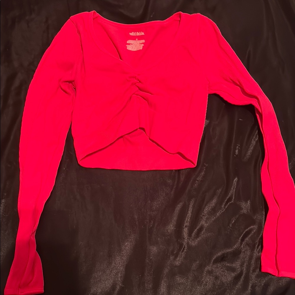 Wild Fable Pink Crop Top